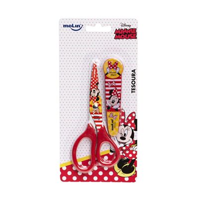 Tesoura Escolar 13cm Minnie Molin Ww
