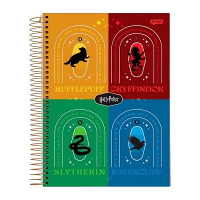 Caderno Universitario Capa Dura 1x1 96fls Harry Potter Jandaia