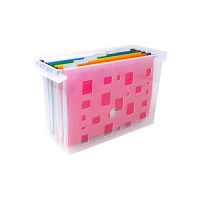 Caixa Arquivo Dellocolor C/6 Pastas Suspensas Sortidas Cristal Dello 0328.h