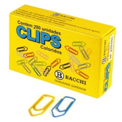 Clips N.5 Colorido Cx 200 Un Bacchi 1313
