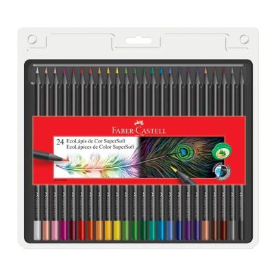 Lapis De Cor Ecolapis Supersoft C/24 Faber-castell Ww