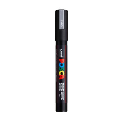 Caneta Posca Pc-5m Prata Uniball