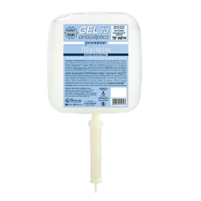 Alcool Gel Antisseptico 70% Hidratante 800ml Refil Premisse 10132