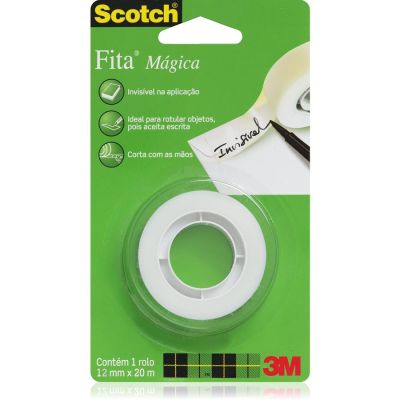 Fita Adesiva Magica 12mm X 20m C/1 Rl Scotch 3m