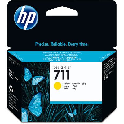 Cartucho De Tinta Hp 711 - Cz132ab Amarelo 29ml Original