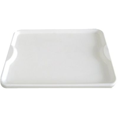 Bandeja Plastica Branca 32,5 43,5 Cm Multiuso Jaguar 1562