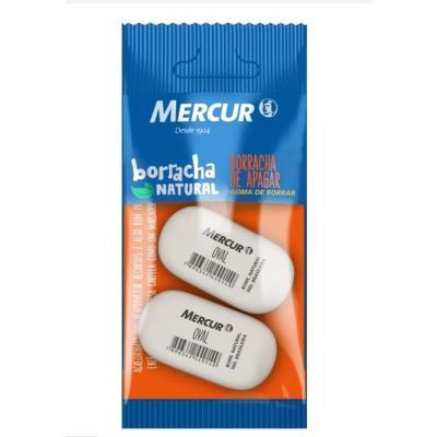 Borracha Branca Oval Bls C/2 Mercur