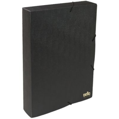 Pasta Aba Elastica Oficio Executive 40mm Preta Dello 0269.p