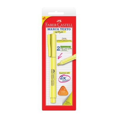 Marca Texto Grifpen Amarelo Sm/mtamzf Bls C/1 Faber-castell