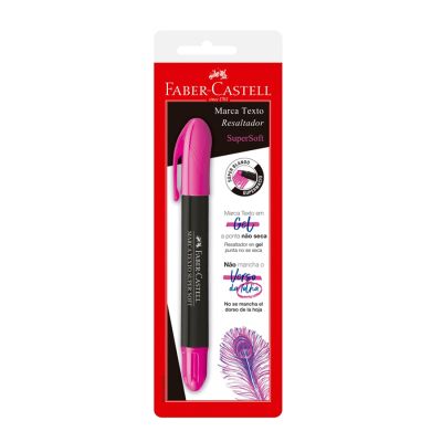 Marca Texto Supersoft Gel Rosa Sm/155728 Bls C/1 Faber-castell