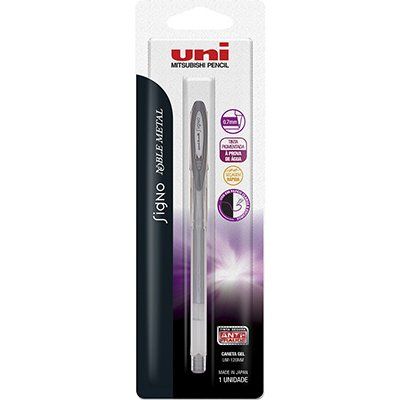 Caneta Gel Noble Metal Signo Prata Um-120nm Bls C/1 Uni Ball