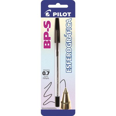 Caneta Esferografica Bps 0.7mm Preta Bls C/1 Pilot