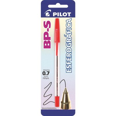 Caneta Esferografica Bps 0.7mm Vermelha Bls C/1 Pilot