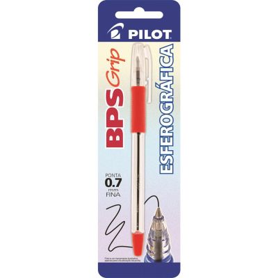 Caneta Esferografica Bps Grip 0.7mm Vermelha Bls C/1 Pilot