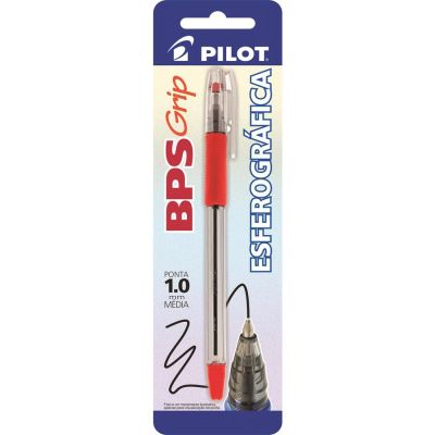 Caneta Esferografica Bps Grip 1.0mm Vermelha Bls C/1 Pilot