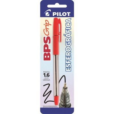 Caneta Esferografica Bps Grip 1.6mm Vermelha Bls C/1 Pilot