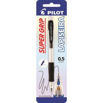 Lapiseira 05 Super Grip Emborrachado Preta Bls C/1 Pilot