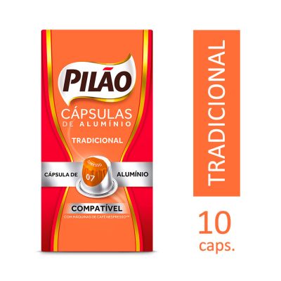 Capsula Cafe Pilao Tradicional 07 52g C/10 Unidades
