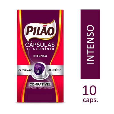 Capsula Cafe Pilao Intenso 08 52g C/10 Unidades