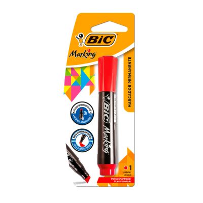 Caneta Marcador Permanente Vermelha Bls C/1 Bic