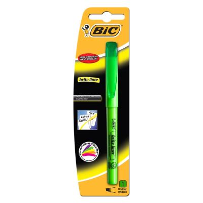 Marca Texto Verde Brite Liner Bls C/1 Bic