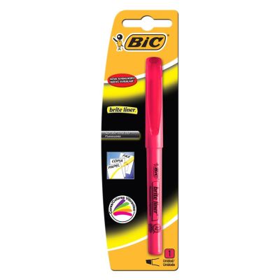 Marca Texto Brite Liner 854813 Rosa Bls C/1 Bic