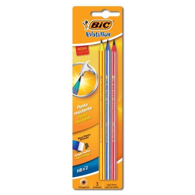 Lapis Grafite Sextavado Evolution Pijama Bls C/3 Bic