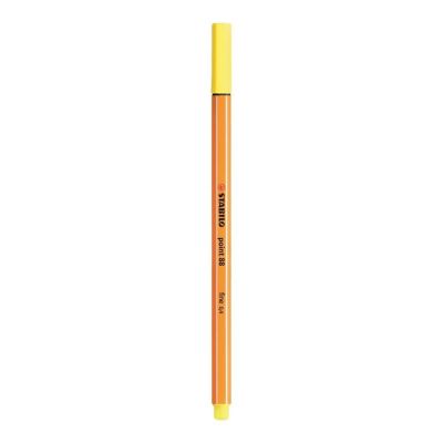 Caneta Hidrografica Stabilo Point Amarelo Limao Fine 88/24