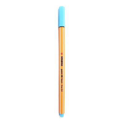 Caneta Hidrografica Stabilo Point Azul Neon Fine 88/031