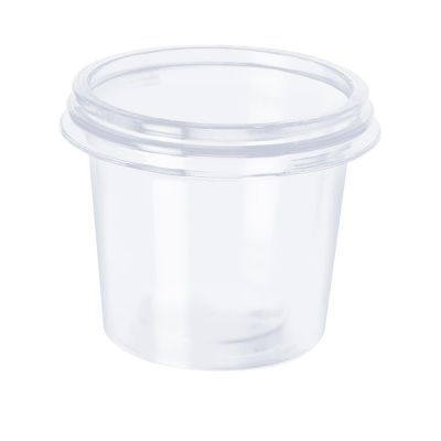 Pote Com Tampa 140ml Cristal C/25 Unidades