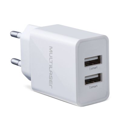 Carregador 2 Portas Concept Branco Cb118 Multi