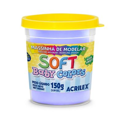 Massa De Modelar Lilas Bebe 150g Soft 809 Acrilex