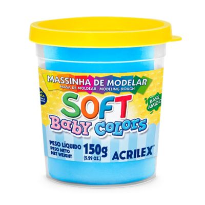 Massa De Modelar Azul Bebe 150g Soft 811 Acrilex