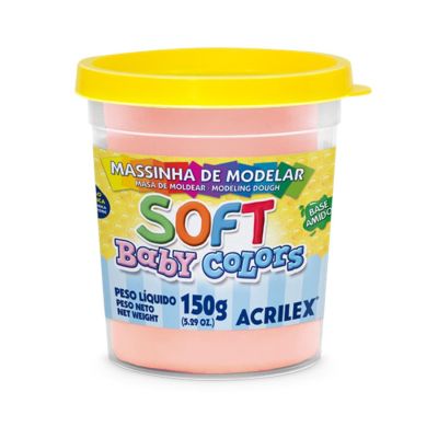 Massa De Modelar Salmao Bebe 150g Soft 812 Acrilex