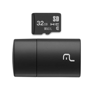 Cartao De Memoria 32gb + Leitor Usb 2 Em 1  Mc163 Classe 10 Multi