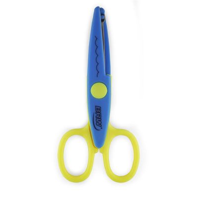 Tesoura Escolar Picotar Onda 13cm Brw Te1003