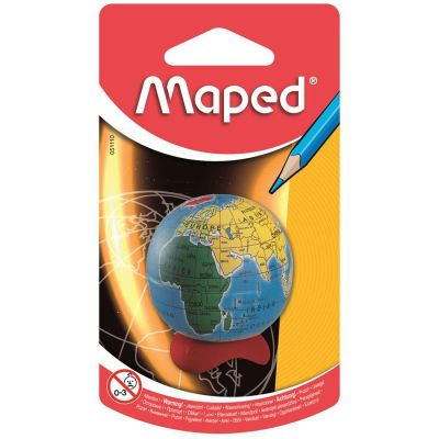 Apontador C/ Deposito Globo Terrestre Bls C/1 Maped 051110