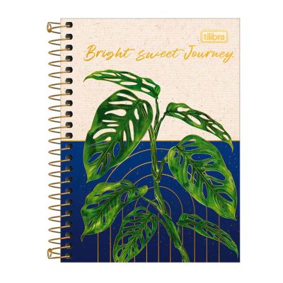 Caderneta Espiral Capa Dura Pautada 11x15,4cm 80fls Naturalis Tilibra