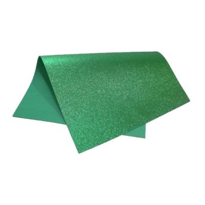 E.v.a 40 X 60 Glitter Verde Bandeira C/1 Folha Rdj