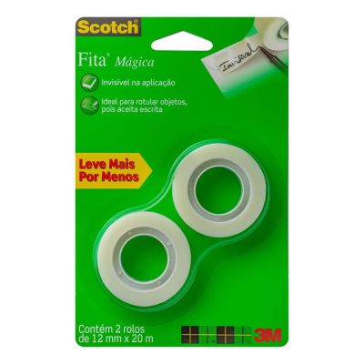 Fita Adesiva Magica 12mm X 20m C/2 Rl Scotch 3m
