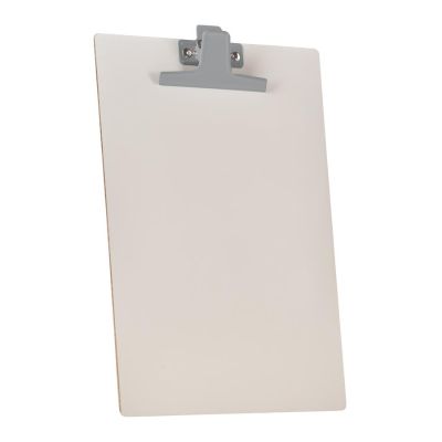 Prancheta A4 Mdf Branca Prendedor Metal Color Prata Acrimet 126.1