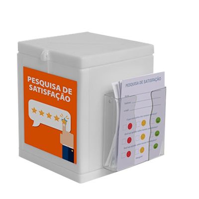 Caixa De Sugestoes Branca 20,6 X 16,5 X 18,5cm Isoflex