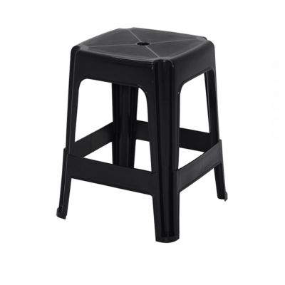 Banqueta Plastica Preta Jaguar Ref1608p