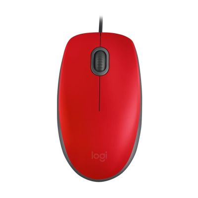 Mouse Com Fio Usb M110 Silent Vermelho 910-005492 Logitech Ww