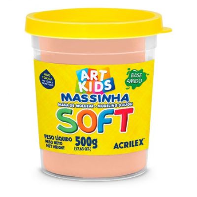 Massa De Modelar Amarelo Pele 500g Soft 538 Acrilex
