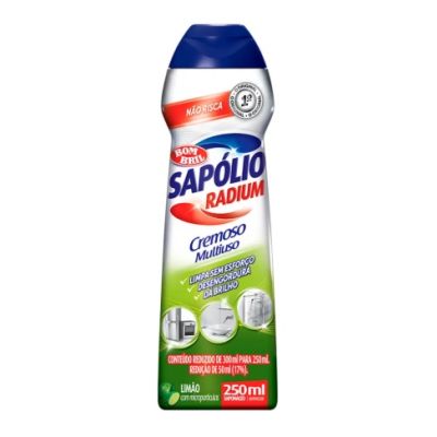 Saponaceo Cremoso 250ml Limao Sapolio Radium Bombril