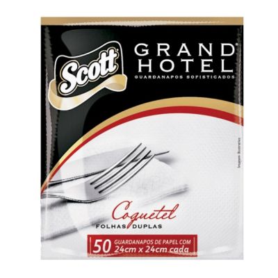 Guardanapo Mesa 23,8 X 21,8cm C/ 50 Grand Hotel Scott