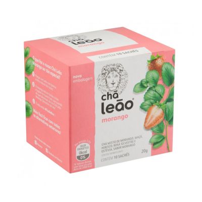 Cha Morango C/10 Saquinhos Leao