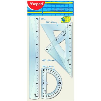 Conjunto P/ Desenho Escolar 1º Grau C/4 Peças 242830 Maped