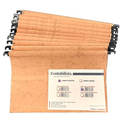 Pasta Suspensa Marmorizada C/10 Contabilista